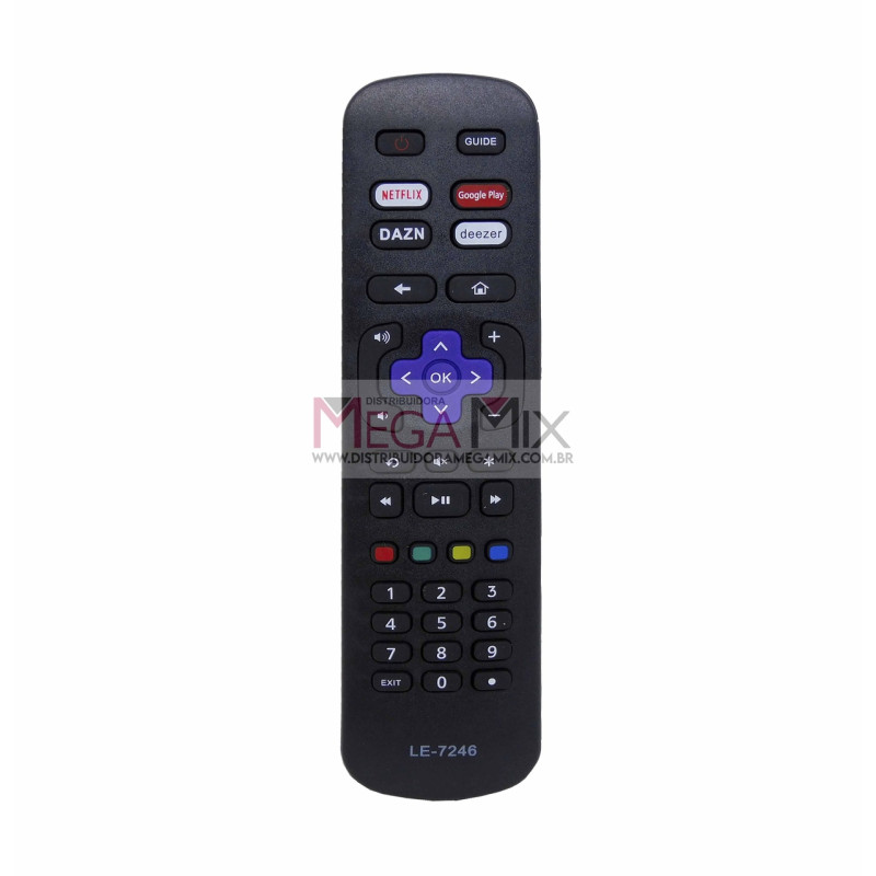 Controle Remoto AOC LED ROKU LE-7246 - Lelong | Mega Mix