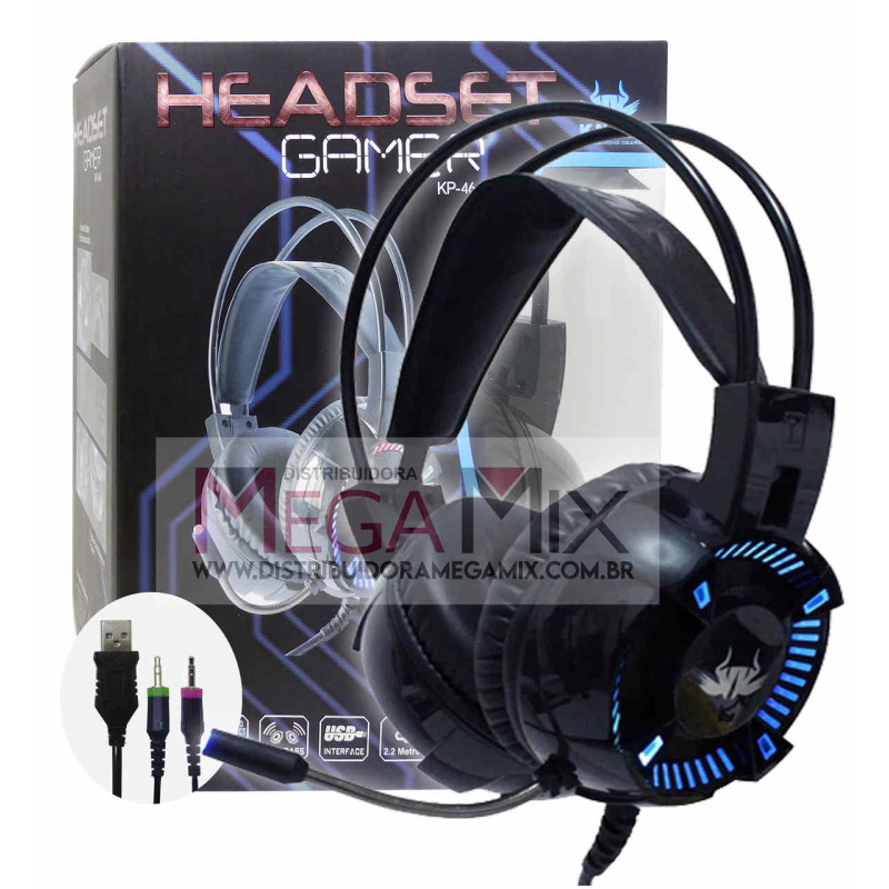 Fone de Ouvido Headset Gamer p/PC 7.1 KP-464 - Knup