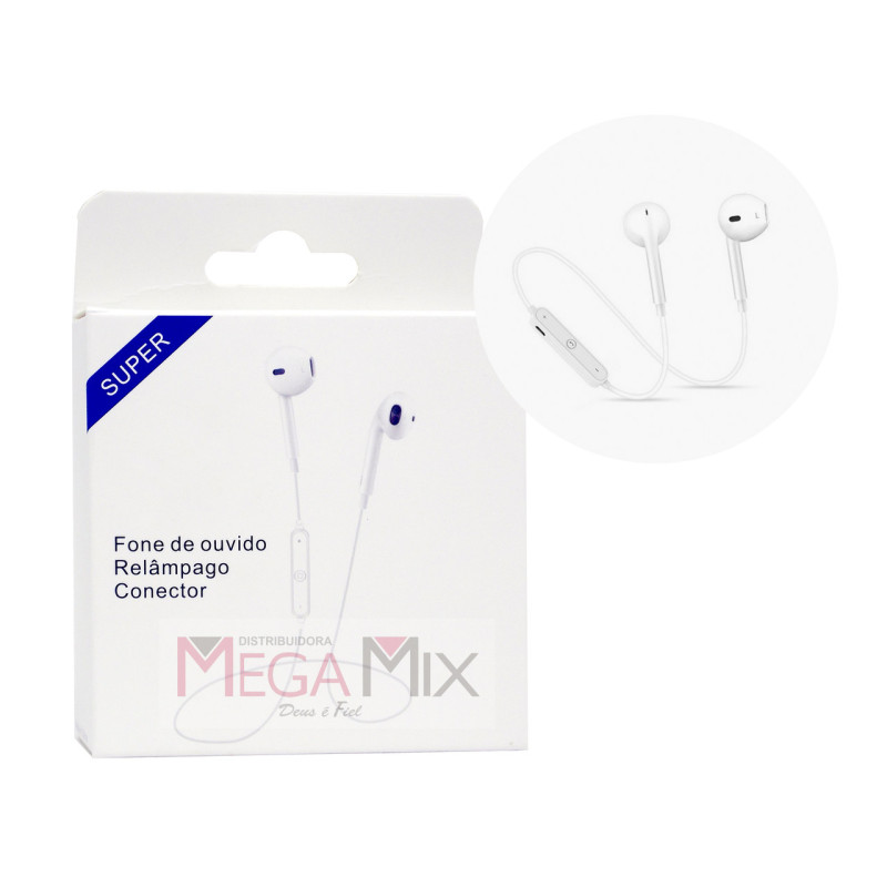 Fone de Ouvido Bluetooth Iphone SUPER S6