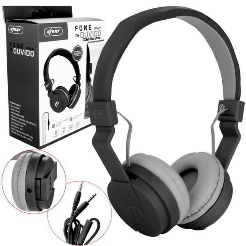 Fone de ouvido com microfone knup clearance