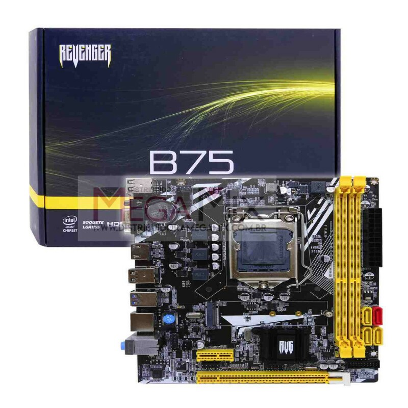 Placa Mãe LGA1155 DDR3 G-B75 - Revenger | Mega Mix