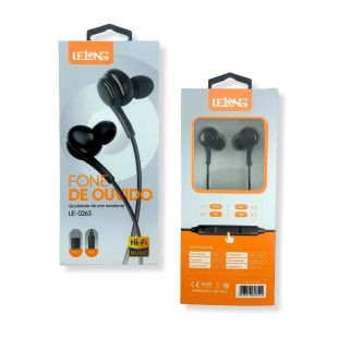 Fone de Ouvido com Microfone Tipo C LE-0263 - Lelong
