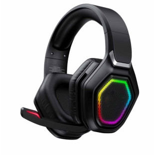 Fone de Ouvido Gamer Led RGB sem Fio  (Bluetooth e Wireless) LEY-2253 - Lehmox