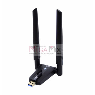 Adaptador Wireless com 2 Antenas USB 3.0  AC2600 2600Mbps AL-UAC32AB - Altomex