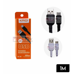 Cabo de Dados USB + Tipo C 1M KD-28C - Kaidi