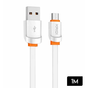 Cabo de Dados USB + Micro USB (V8) 1M KD-31M - Kaidi