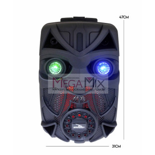 Caixa de Som Bluetooth com Microfone 40W D-BH8116 - Grasep