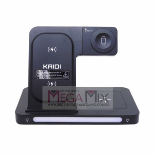 Carregador Indução 3 em 1 Dobrável KNC9097 - Kaidi 