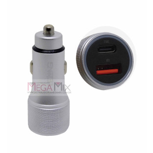Carregador Veicular Turbo USB + USB-C 48W LE-536 - Lelong