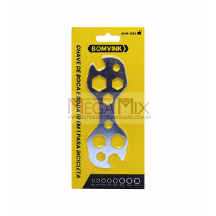 Chave de Boca e Roda para Bicicleta 10 em 1 BOM-1243 - Bomvink