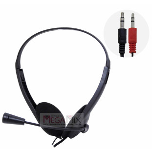 Fone de Ouvido com Microfone 2xP2 (3,5mm) KA-753 - Kapbom
