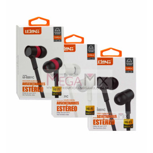 Fone de Ouvido Tipo C com Microfone LE-0201C - Lelong