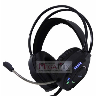 Fone de Ouvido Headset Gamer com Led  (USB + P3) LEY-2262 - Lehmox