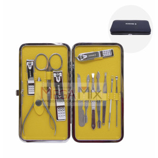 Kit Manicure com 12 Peças BOM-3704 - Bomvink