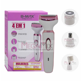 Depilador Corporal e Facial Recarregável BM-C059 - B-Max