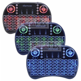 Mini Teclado para Smart TV com LED SB-F01 - Verde