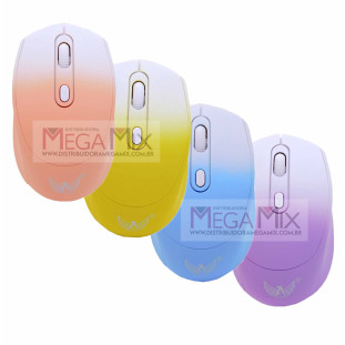 Mouse sem Fio Recarregável (Wireless e Bluetooth) AG-690J - Altomex