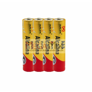 Pilha Alcalina AAA C/4 MO-AAAC4ALK - Mox