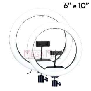 Kit com 2 Ring Light 6''/10'' OR-PL610 – Oberon