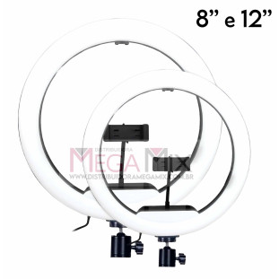 Kit com 2 Ring Light 8''/12'' OR-PL812 – Oberon