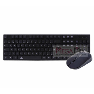 Kit Teclado e Mouse sem Fio KA-668 - Kapbom