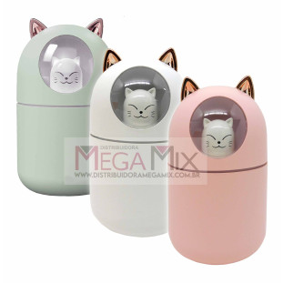 Umidificador e Aromatizador de Ar (Gato) 300ml OIH-6614 - Oásis