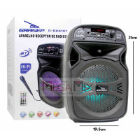 Caixa de Som Bluetooth 15W D-BH6101 - Grasep