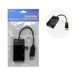 Adaptador DisplayPort para HDMI/VGA/DVI KP-AD110 - Knup 