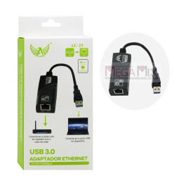 Adaptador Conversor USB 3.0 para RJ45 AU-25 - Altomex
