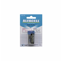 Bateria 9V Alcalina 6LR61/1B - Alfacell