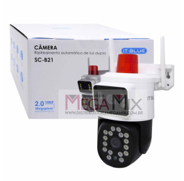 Câmera de Segurança IP Dupla com 2 Antenas SC-B21 - It-Blue