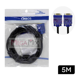 Cabo VGA para Monitor 5M D-5002 - Grasep