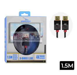 Cabo HDMI + HDMI 4K 1.5m D-H4K01 - Grasep 