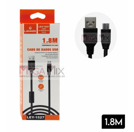 Cabo USB + Micro USB (V8) para PS4 1.8m LEY-1527 - Lehmox