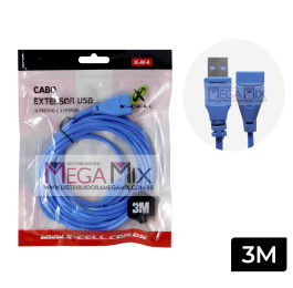 Cabo Extensor USB 3.0 M/F 3M XC-MF-B - X-cell