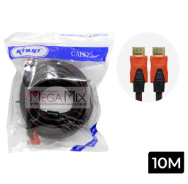 Cabo HDMI + HDMI 10M KP-H5003 - Knup