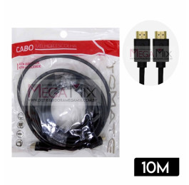 Cabo HDMI + HDMI 4K 10M MHD-4026 - Tomate