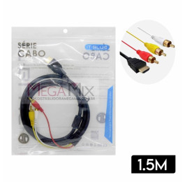 Cabo HDMI + RCA 1.5M LE-6616 - Lelong