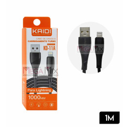 Cabo de dados USB + Iphone 1M KD-11A - Kaidi