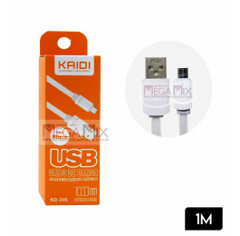 Cabo de dados USB + Micro USB (V8) 1M  KD-39S - Kaidi