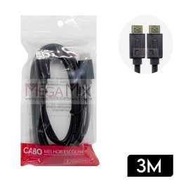 Cabo HDMI + HDMI 3M 4K MHD-4023 - Tomate