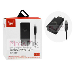 Carregador de Celular - Micro USB (V8) Turbo 3.0 AL-7081-V8 - Altomex