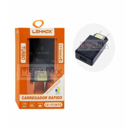 Carregador USB Turbo 4.1A LE-1FUNTE - Lehmox