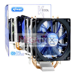 Cooler para Processador Duplo com Led azul KP-VR304 - Knup 