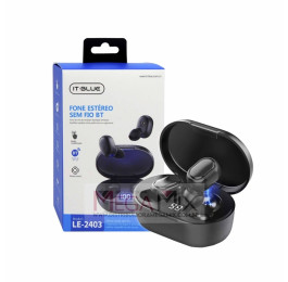 Fone Intra-auriculares Sem Fio Bluetooth LE-2403 - It-Blue