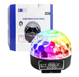 Globo de Luz Mágico Led de Cristal 9 cores LK-307 - Luatek 