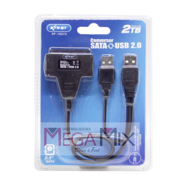 Adaptador USB 2.0 para HD SATA KP-HD015 - Knup