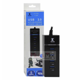 Hub USB 3.0 4 Portas 5GBPS LYL-002 - Tolvia