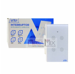 Interruptor Inteligente Wireless com 4 Botões ALPHA-100-4 - Aitek 