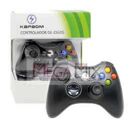 Controle Xbox 360 sem Fio KAP-360W - Kapbom
